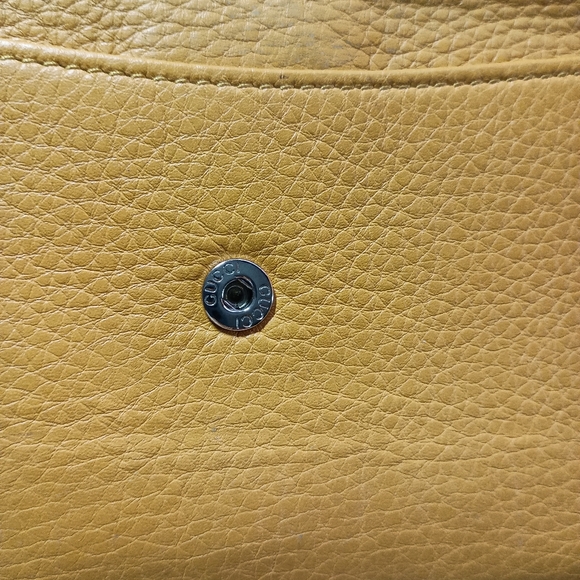 Authentic Gucci Soho Studded Continental Wallet Mustard Yellow | Preloved - Picture 14 of 14